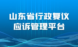 山东省行政复议应诉管理平台